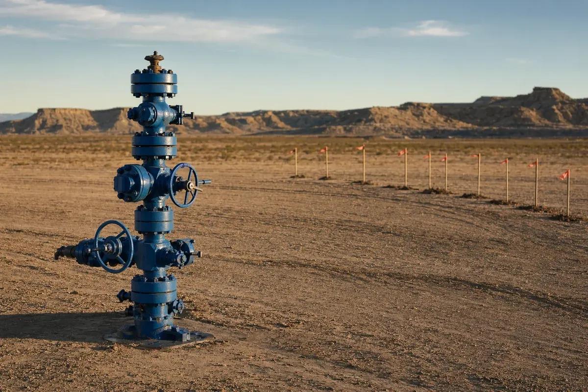 Aging onshore wellhead due for decommissioning
